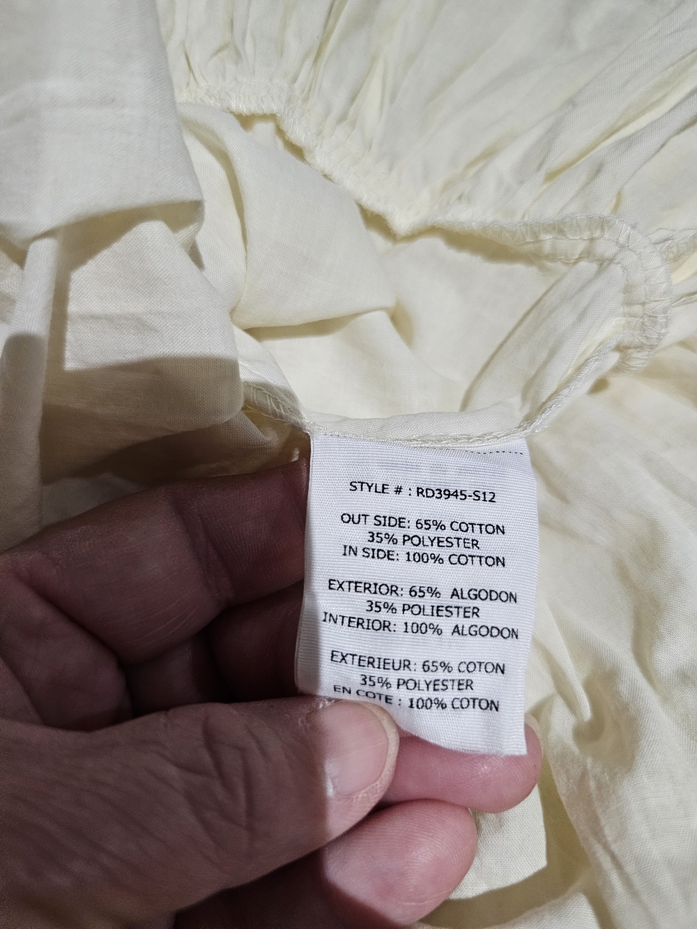Ryu Cream Crochet Lace Tiered Dress- NWOT - Picture 8 of 9
